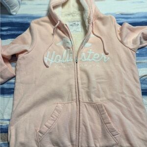 Hollister Light Pink Fleece-Lined Hoodie